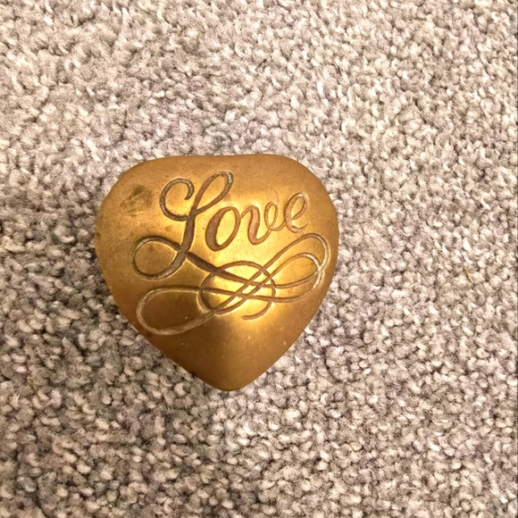 Other - LOVE Brass Trinket Box Vintage